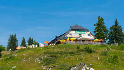 view on the aichingerhütte